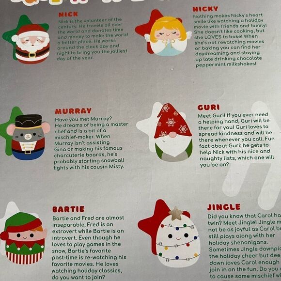 Squishmallows Holiday Ornament Set 2021 - Picture 4 of 5